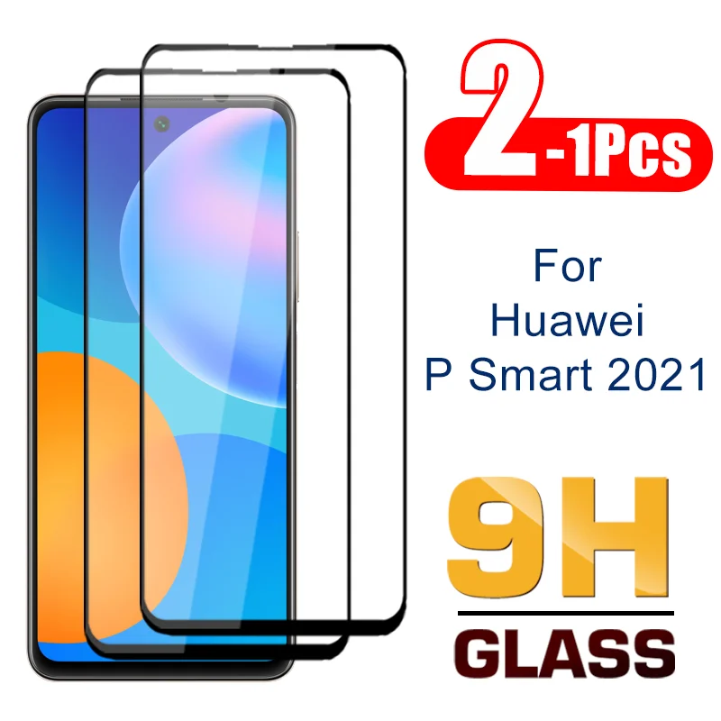 Закаленное стекло 9H для Huawei P Smart 2021 Защита экрана Hua Wei Psmart защитная пленка с