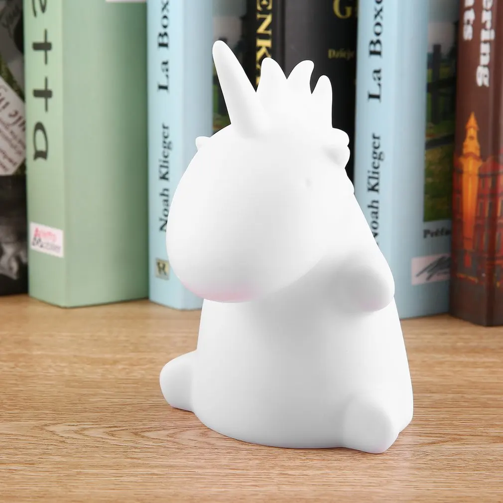Ночной светильник в виде единорога креативная светодиодная Ночная лампа