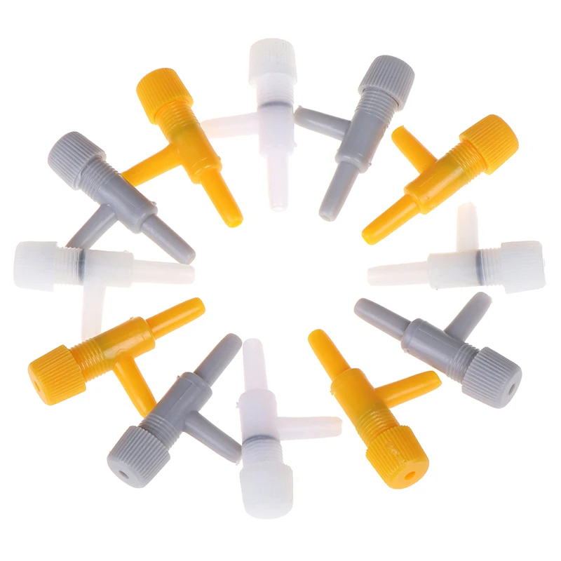 

10Pcs Plastic Oxygen Pump Control Valve For Aquarium Fish Tank Air Volume Adjustment Regulator Valve Connecting To 4mm Air Tube