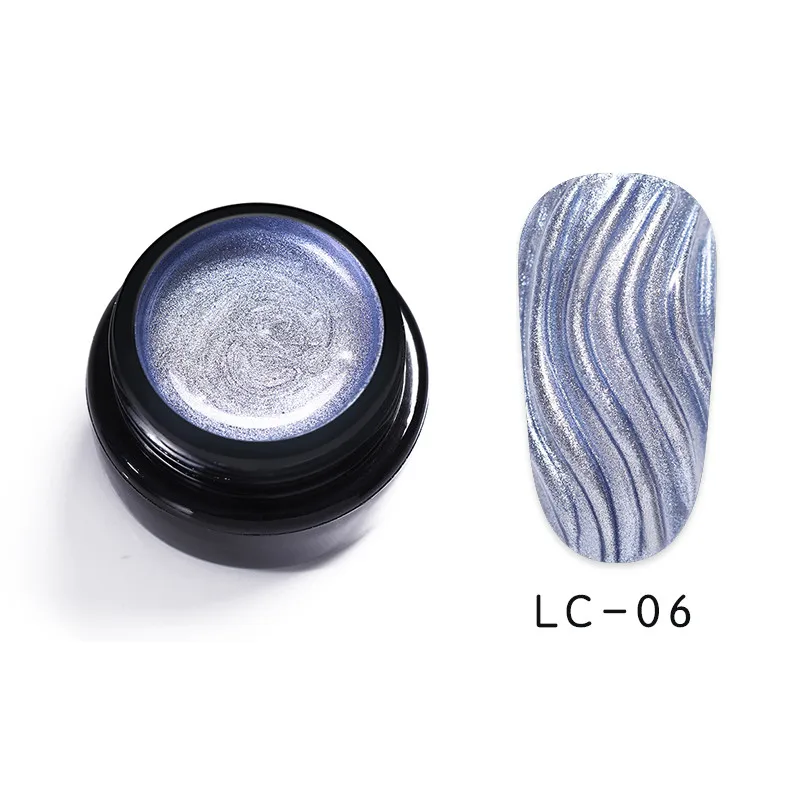 LC-06 LILYCUTE косметика парфюмерия диспенсер 5 мл металлик Цвет лак для ногтей Гель-лак живопись цветы Рисунок Лаки цвета: золотистый, серебристый Зеркальный Блеск УФ-гель маникюрный лак - Цвет: LC-06