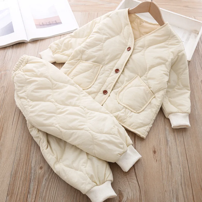 Одежда для маленьких девочек зимний костюм новая модная куртка пальто костюмы