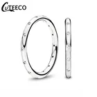 CUTEECO Простые Модные соединительные кольца элегантное циркониевое обручальное кольцо подарок для женщин обручальное Европейское ювелирное изделие