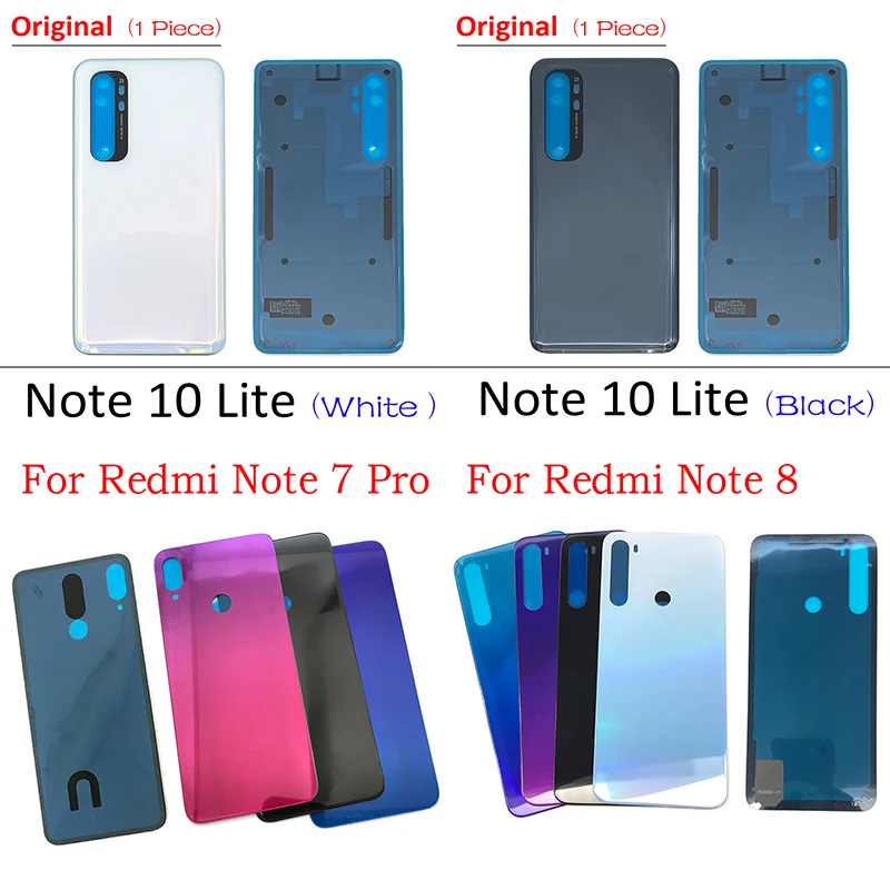 

1pcs New For Xiaomi Redmi Note 7 8 Note7 Note8 Pro Battery Back Cover Glass Rear Door Replacement parts