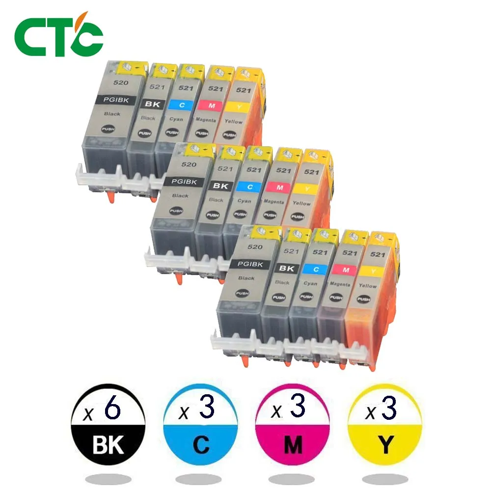 15 шт. картриджи для принтера canon PIXMA IP3600 IP4600 IP4700 MP540 MP550 MP560 MP640 MP620|Чернильные