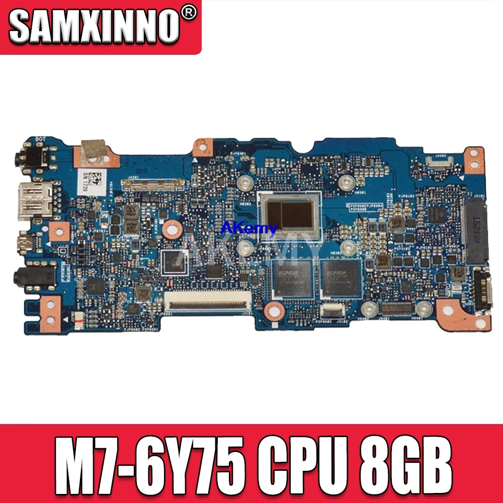 UX305CA M7 6Y75 CPU 8GB RAM материнская плата REV 2 0 для ASUS UX305C Zenbook 100% протестирована