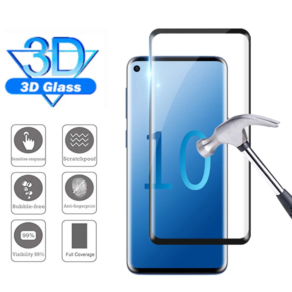 Закаленное защитное стекло для Samsung S10 Lite Защитное телефона на S10plus Защитная
