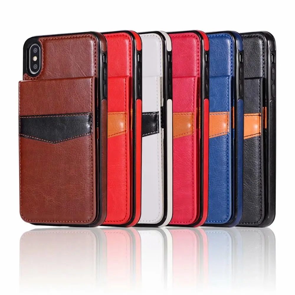 

Multi function card slot Leather Case For iPhone 11 Pro Max XS Max XR X 6s 6 7 8 Plus Phone Case Flip Wallet Phone Case
