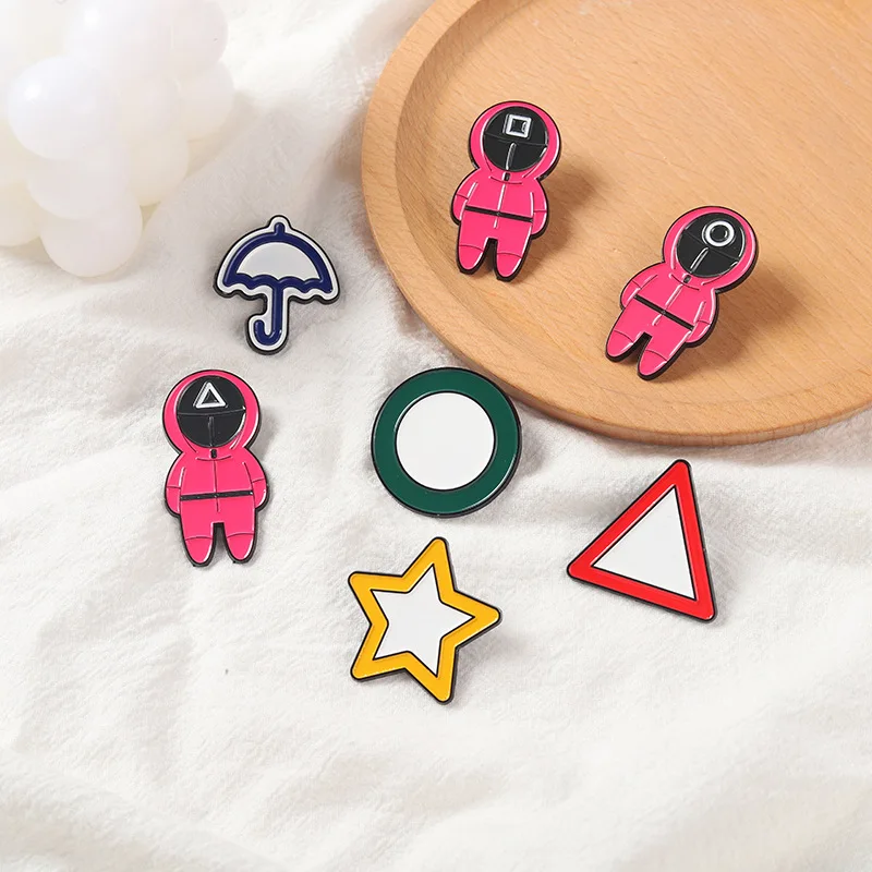 LT1352 игровой NPC милые заколки для лацканов значки крутая эмалированная брошь