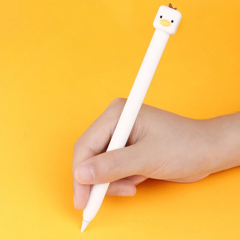 

Compatible for 2nd Generation Pencil Cover Soft Silicone Stylus Cute Cartoon Shatter Resistant Capacitive Pen Protector 40JB
