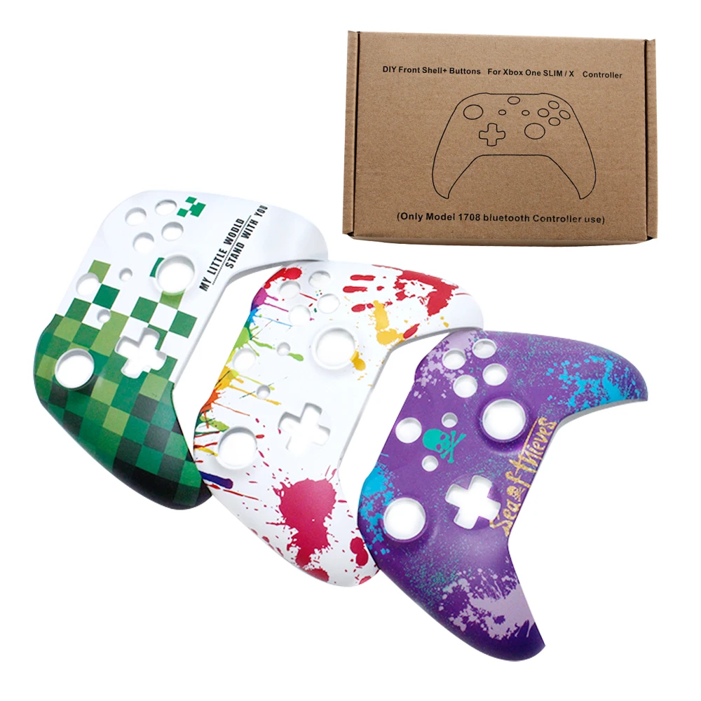 Чехол матовый белый для Microsoft Xbox One Сменный с кнопками беспроводных контроллеров