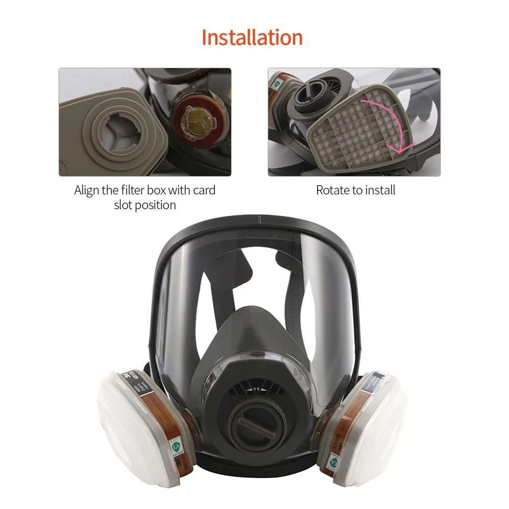 

New 4007 Series Anti-virus Dust Mask Respirator Dust Mask Full Face Gas Mask Dust Painting Spray Protective Mask