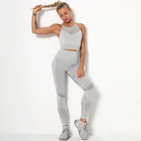 seamless yoga set sport outfit for woman workout set gym clothing 2 piece sport suit sports braleggings women running tracksuit