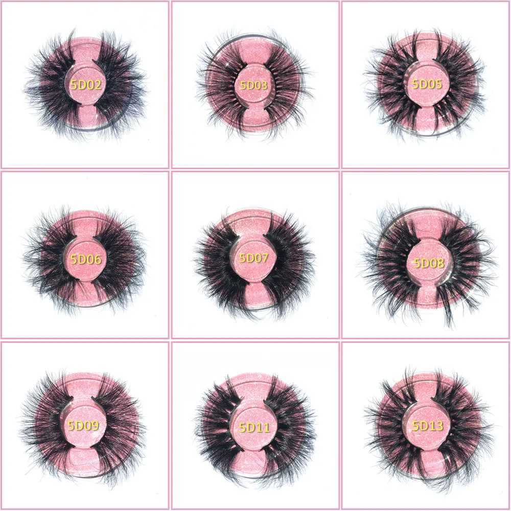 Ресницы VLASH 25 мм норковые накладные толстые длинные ресницы из 5D норки