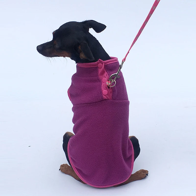 

Dog Clothes Winter Autumn Warm Fleece Vest Soft Thicken Lightweight Sweater Hot Sale Cute Pet Clothes For Small Dogs T-shirt