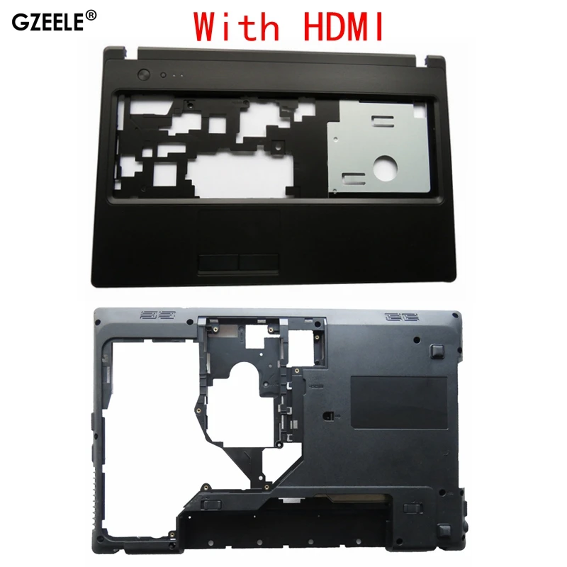 GZEELE чехол для lenovo G570 G575 G575GX G575AX нижний чехол и Упор для рук верхний чехол с HDMI