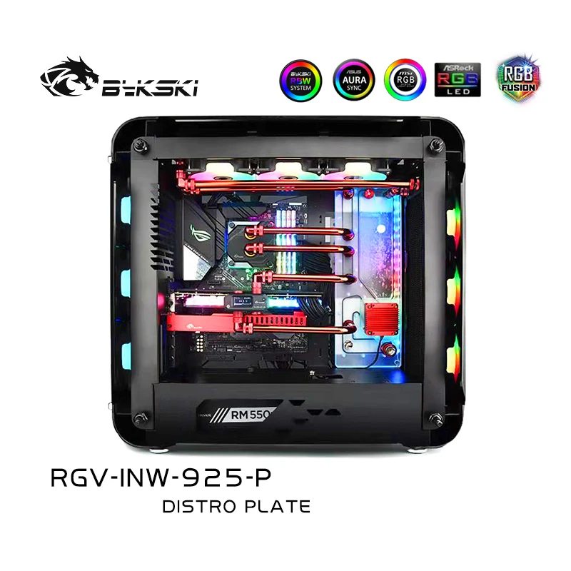 Bykski RGV INW 925 P доски для водных путей In Win чехол RBW 5V RGB 12V освещение Intel CPU водного