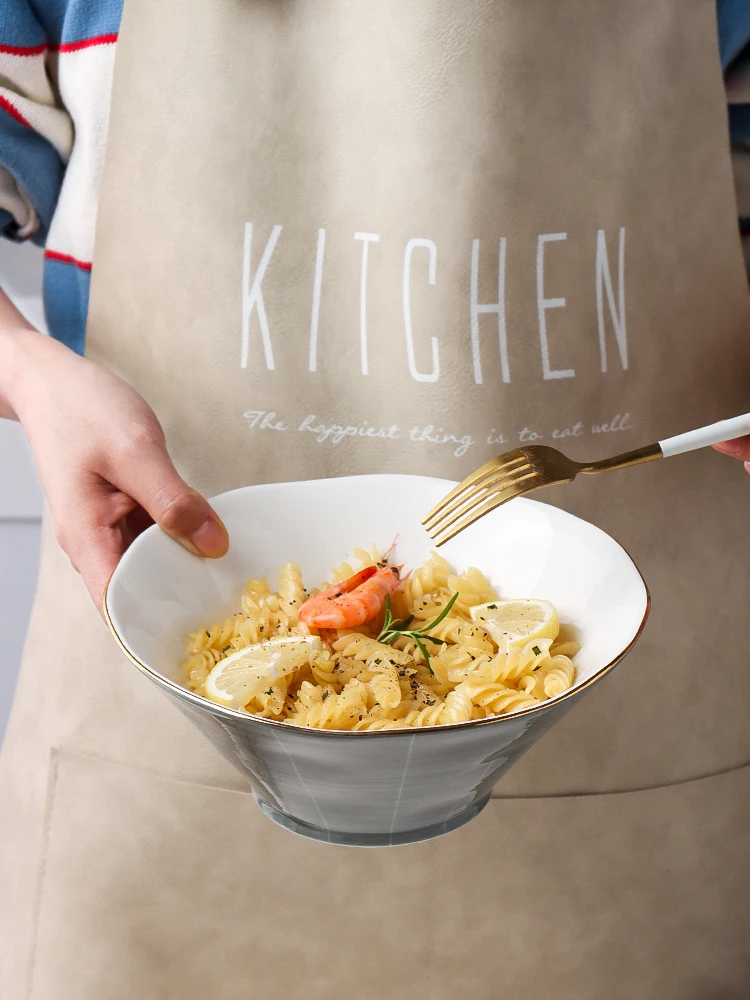 

Creative Traditional Japanese Style Sangmo Ramen Ceramic Big Soup Ramen Bowl Noodle Tableware Big Hat Style Kitchen Utensils