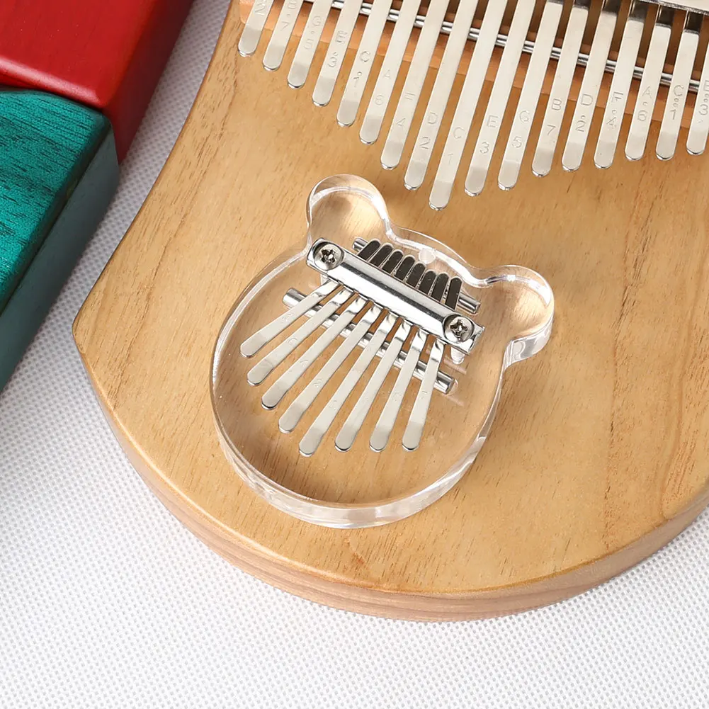 

Crystal Transparent 8 Keys Kalimba Percussion Musical Instrument Kawaii Acrylic Thumb Finger Piano African Sanza Mbira