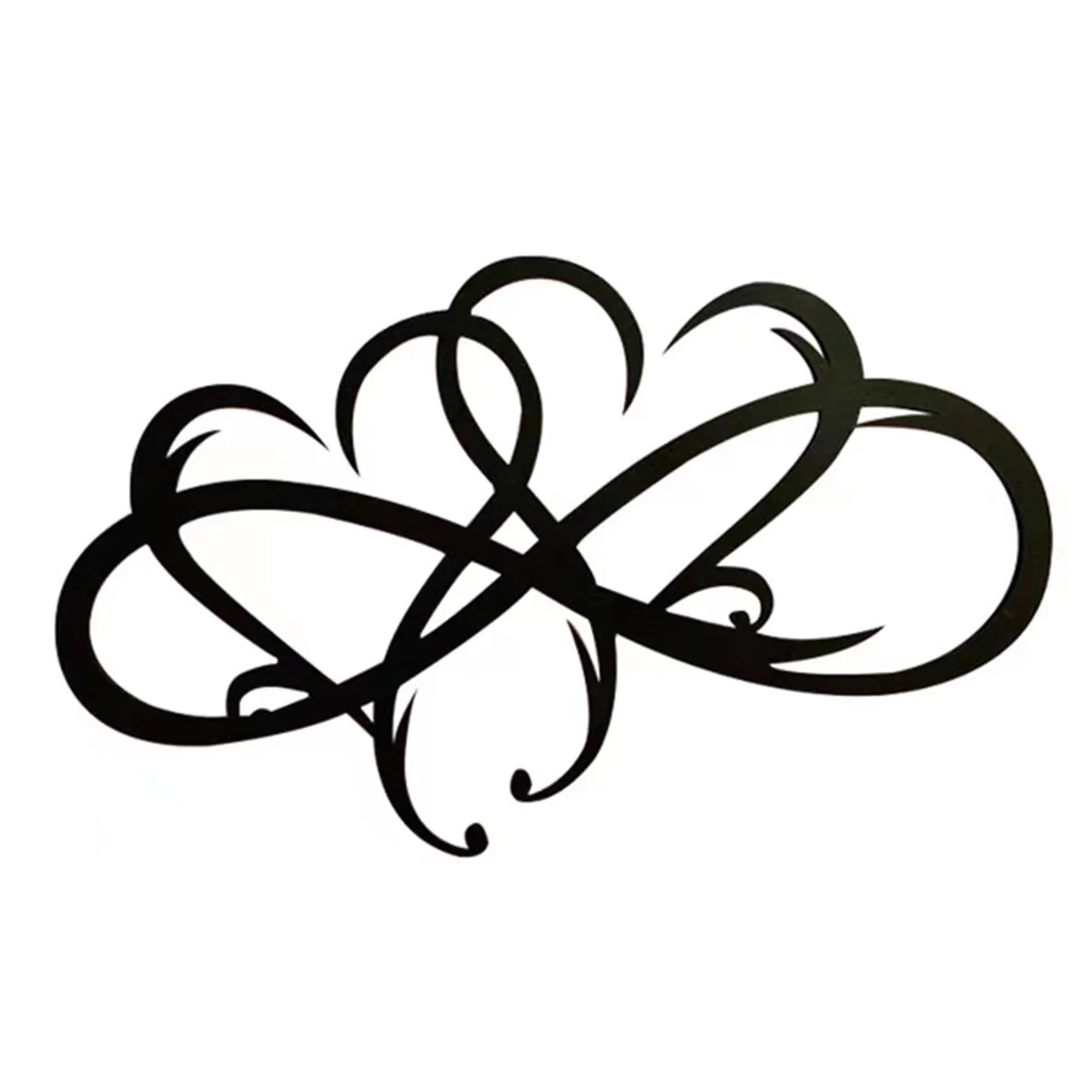 Вечная любовь сердце знак металлический Настенный декор искусство