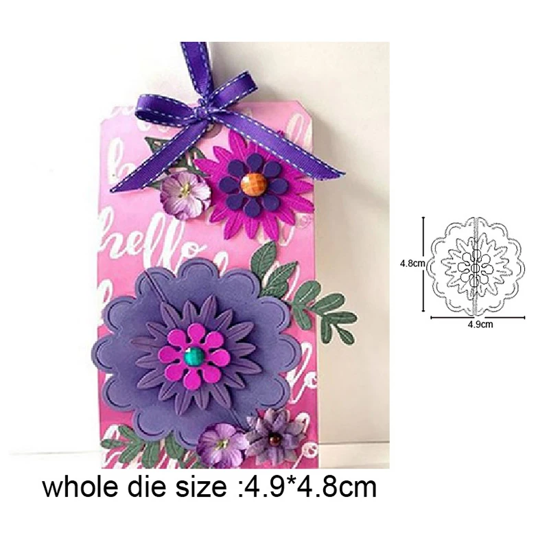 

Stitching Flower Petal metal cutting dies Embossing dies cut Scrapbooking dies paper craft knife mould blade punch stencils dies