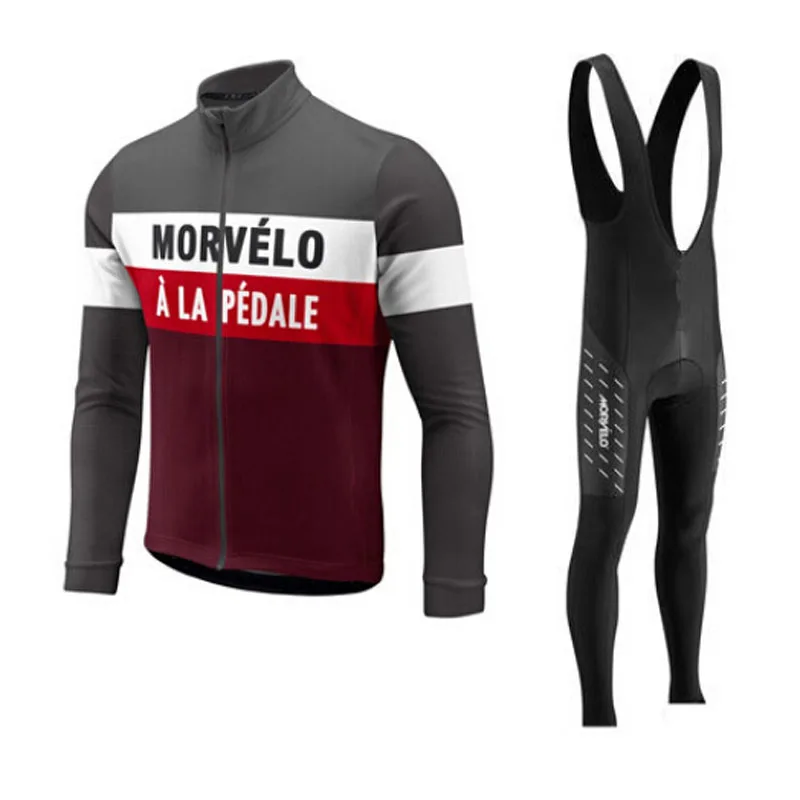 

Morvelo Team Men Cycling Jersey Bib Long pants Set MTB Bicycle sport Cycling Clothing Long Sleeve Ropa Ciclismo hombre 121801