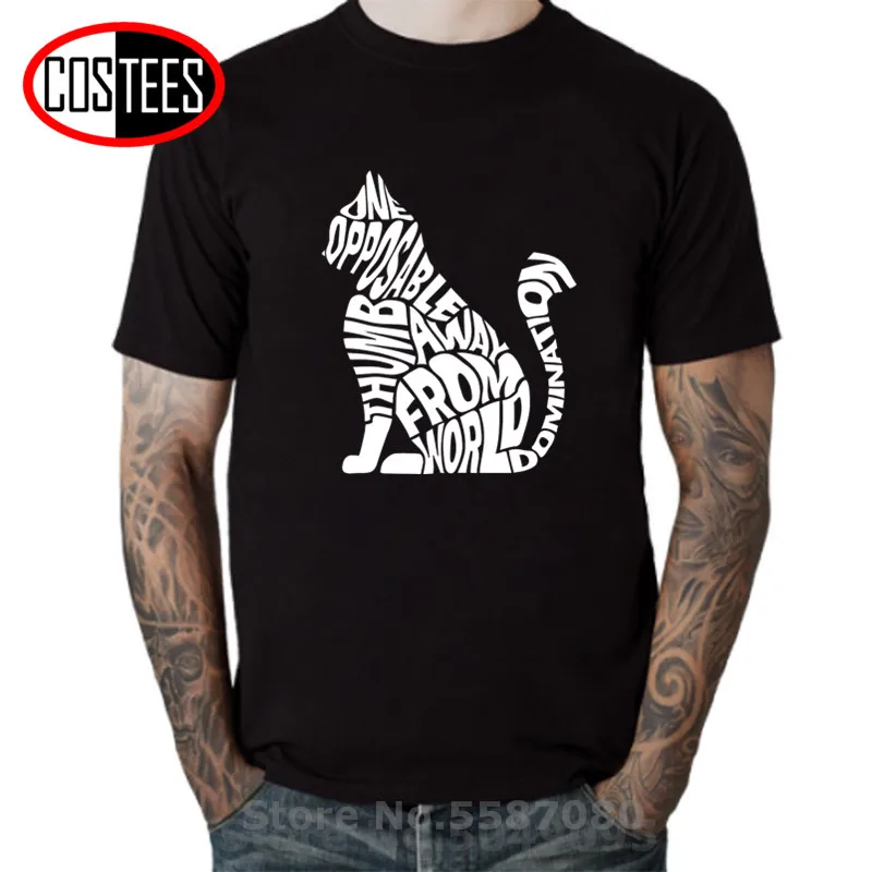 

Простые уникальные футболки с принтом кота, с надписью, мужские черно-белые шелковые футболки с принтом котенка, футболка с рисунком кошки