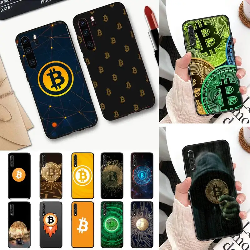 

I Love Accept Bitcoin Phone Case For Huawei P20 P30 P10 plus P8 lite P9 lite Back Coque for Psmart 2019 P20 pro P10 lite