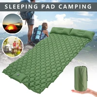 camping sleeping pad inflatable air mattresses with pillows outdoor mat 2 person furniture bed ultralight air cushion hiking