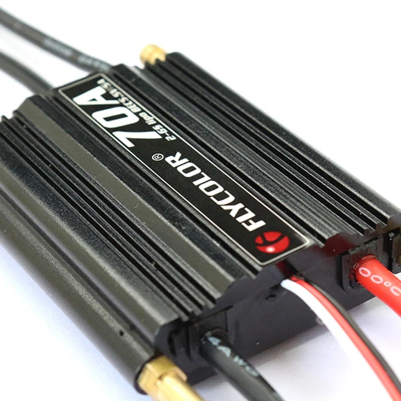 

Flycolor 70A Brushless ESC for RC Boat 2-6S with 5.5V/5A BEC