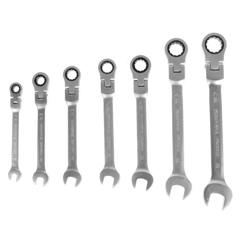 

7Pcs/set Wrench Multitool Key Ratchet Spanners Set of Tools Set Wrenches Universal Wrench Tool Car Repair Tools (Frosted or