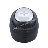 5 speed gear shift knob leather lever shifter for saab 93 9 3 ss 2003 2012 car styling accessories