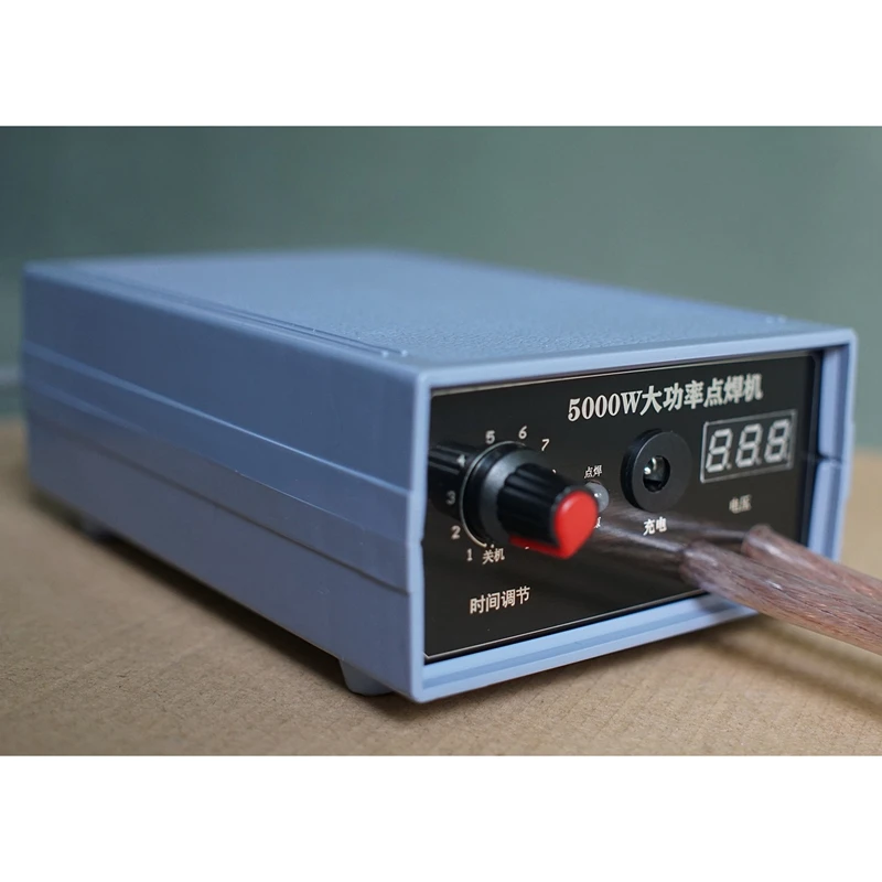 

5000W Battery Spot Welder Kit Welding Tools Portable Adjustabl Spot Welding Machine 0.2MM Nickel Strip Us Plug