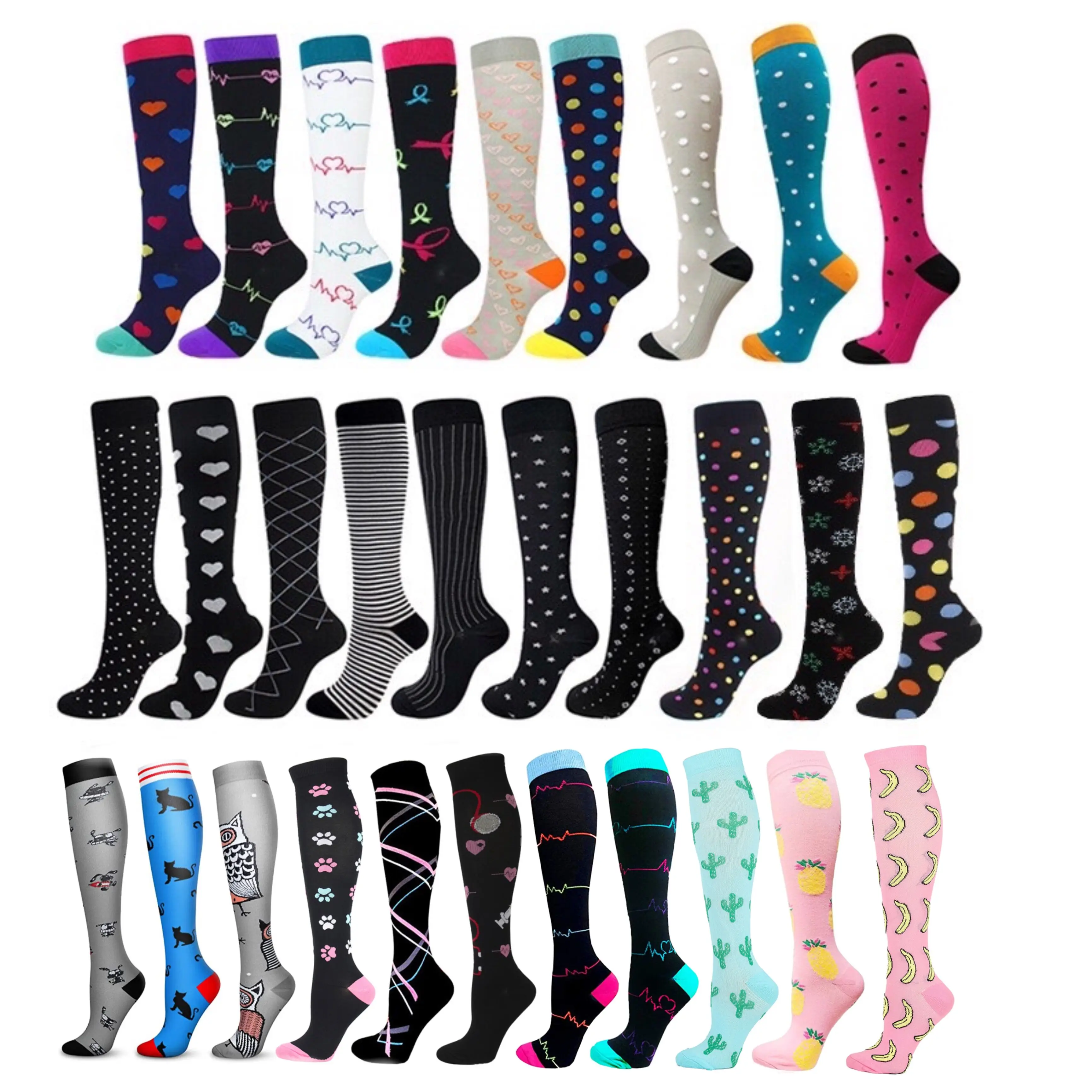 

58 Styles Compression Socks Outdoor Running Men Women Cycling Sports Socks Fit For Medical Edema Diabetes Varicose Veins Socks