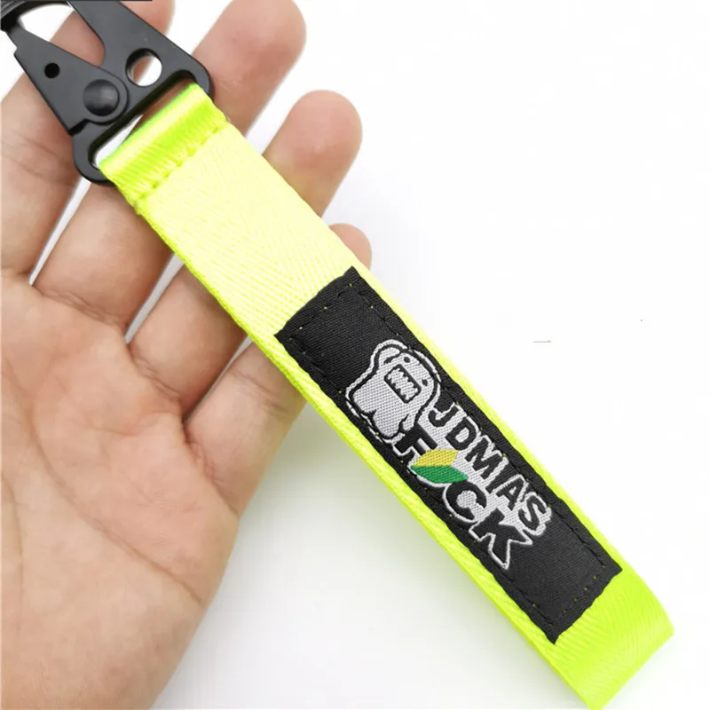 VEHICAR JDM Style Car Key Chain Backpack Embroidery Trailer Belt Personalized Auto Ring Wrist Lanyard Holder | Автомобили и