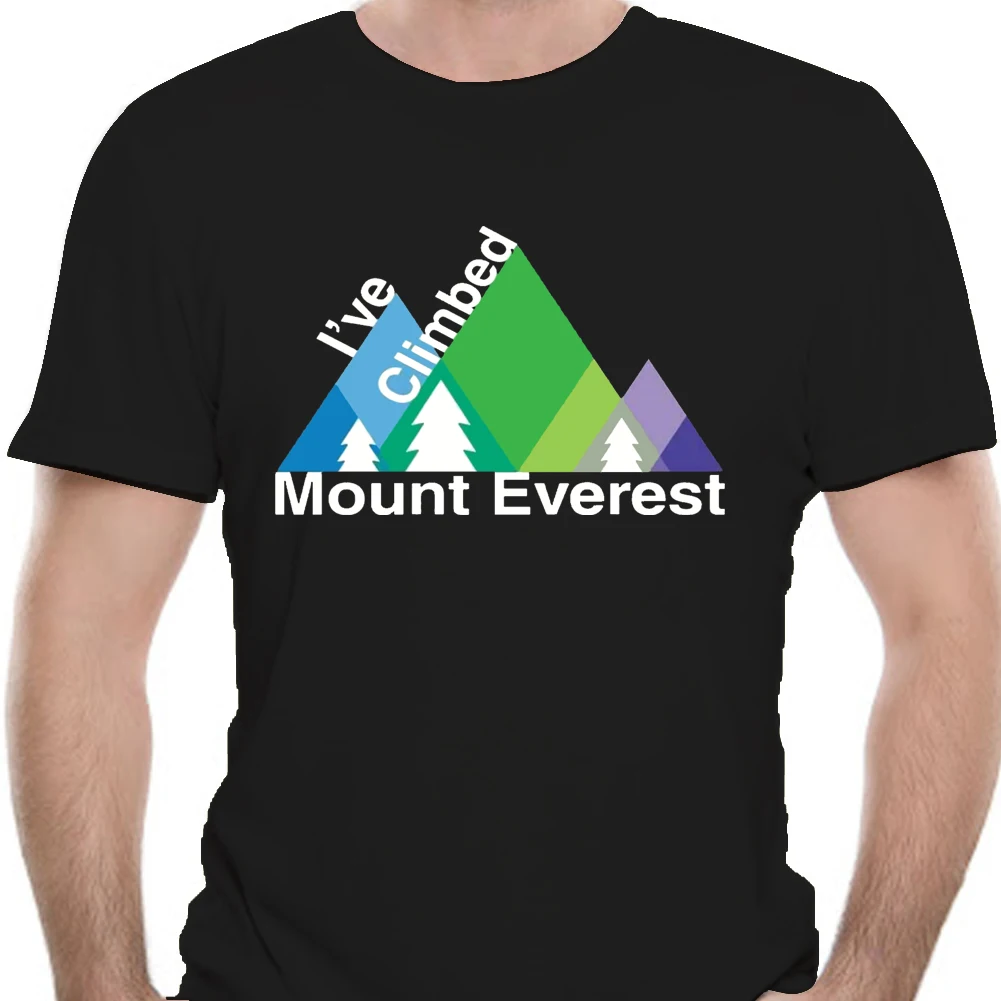 IVe выросли Эверест Мужская футболка-Альпинизм-пеший туризм-альпинист 2019 модное с
