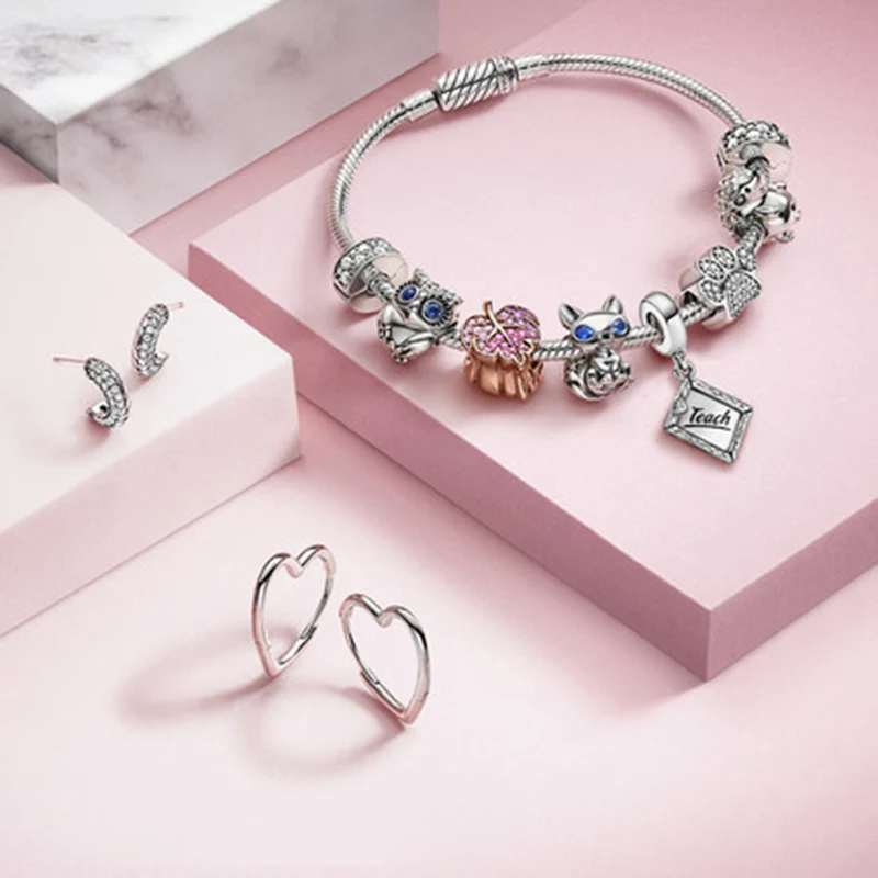 

FURUYA 925 Sterling Silver 2020 Autumn Chalkboard Dangle Charm Beads Fit Original Pan Charm Bracelet Jewelry Gift