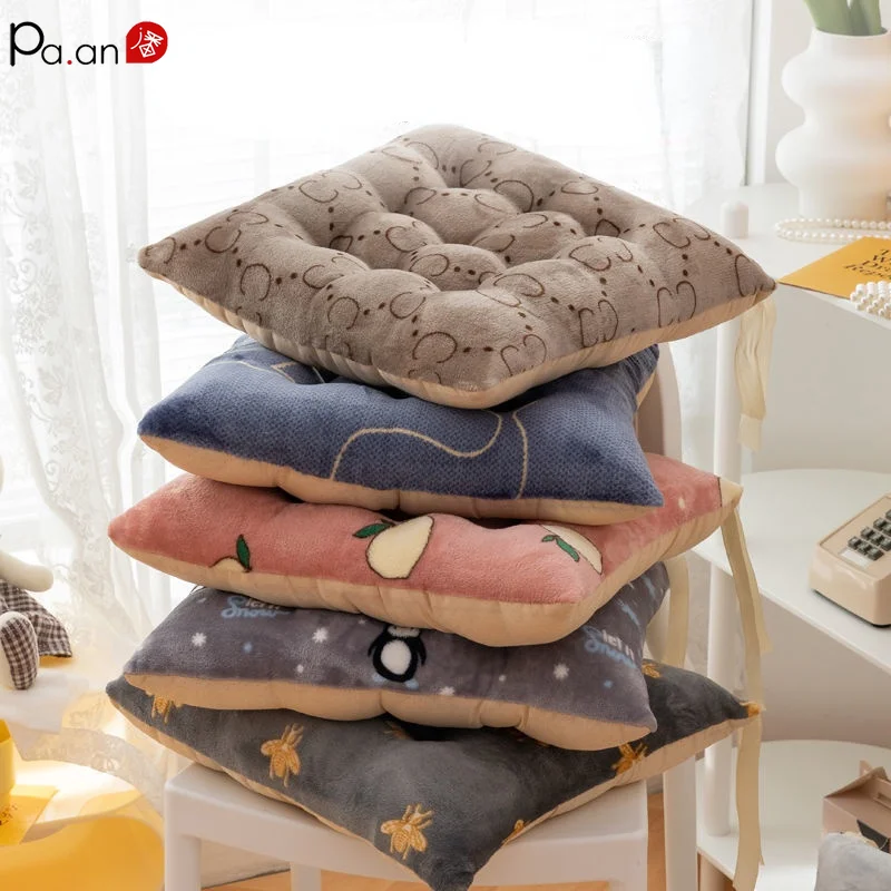 

Зимняя подушка для стула, подушка для автомобиля, офиса, для сидения, мягкие подушки для пола, домашний декор
