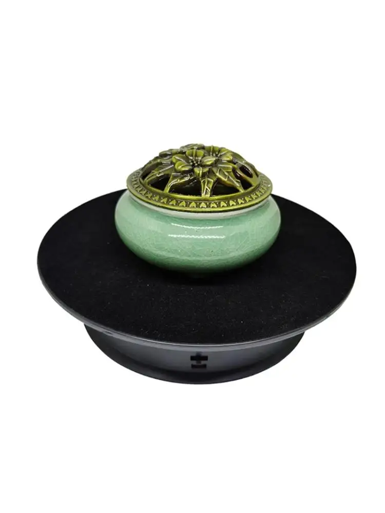 

2 Speeds Electric Turntable Display Stand Noiseless Rotating Table Watch Jewelry