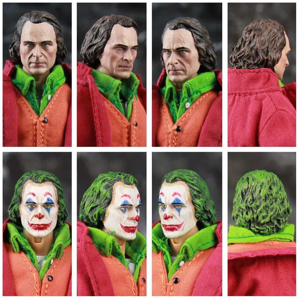 2019 DC Joker Arthur Fleck 6" Action Figure Joaquin Phoenix Todd Phillips Movie 1:12 1/12 one:12 Clothes Toys Doll Clown Face | Игрушки и