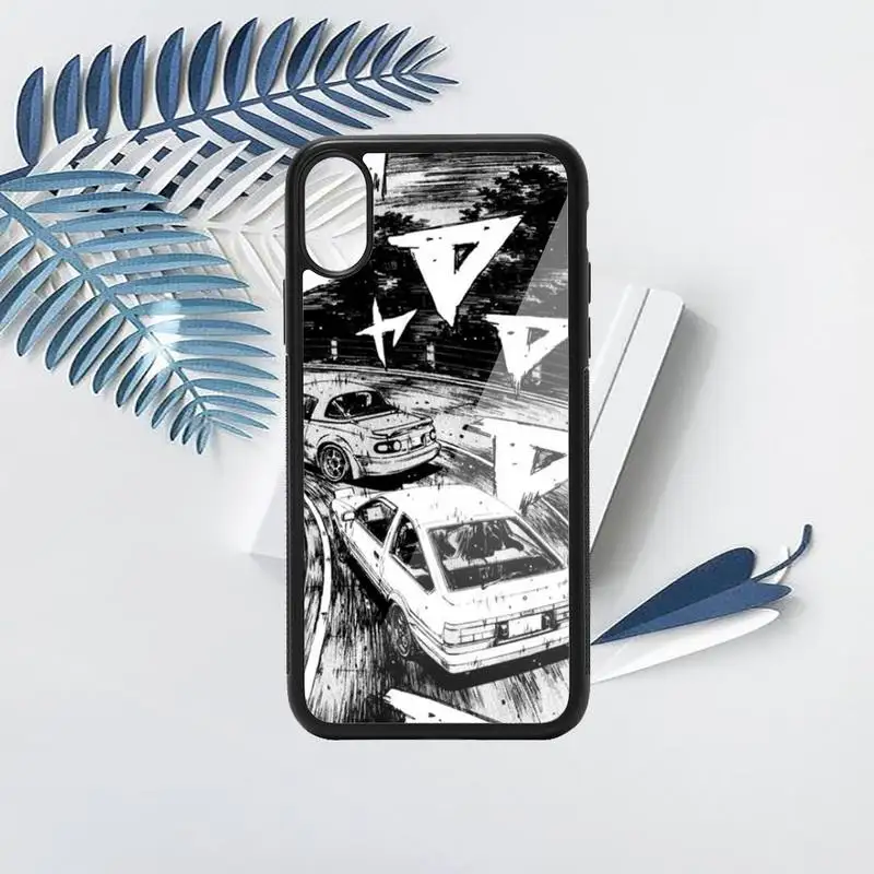 

Cartoon initial d JDM Drift Phone Case PC for iPhone 11 12 pro XS MAX 8 7 6 6S Plus X 5S SE 2020 XR