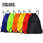 Dikaril Водонепроницаемая спортивная сумка на молнии для тренажерного зала, фитнеса, складной рюкзак на шнурке для магазина, карман для пешего туризма, кемпинга, пляжная сумка для плавания