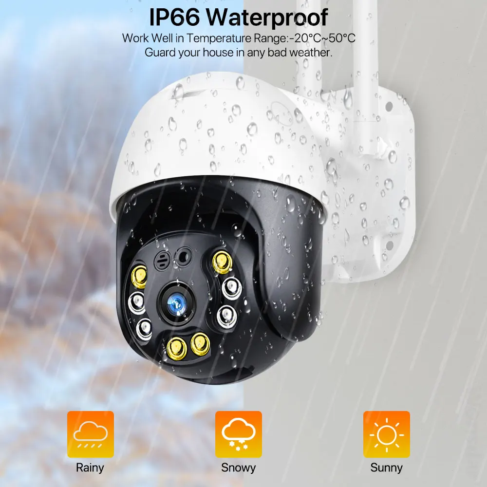5MP IP камера безопасности WIFI автоматическое отслеживание 1080P HD наружная PTZ