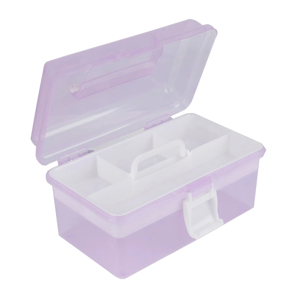 Косметичка трехслойный пластиковый контейнер для хранения ручек дизайна ногтей