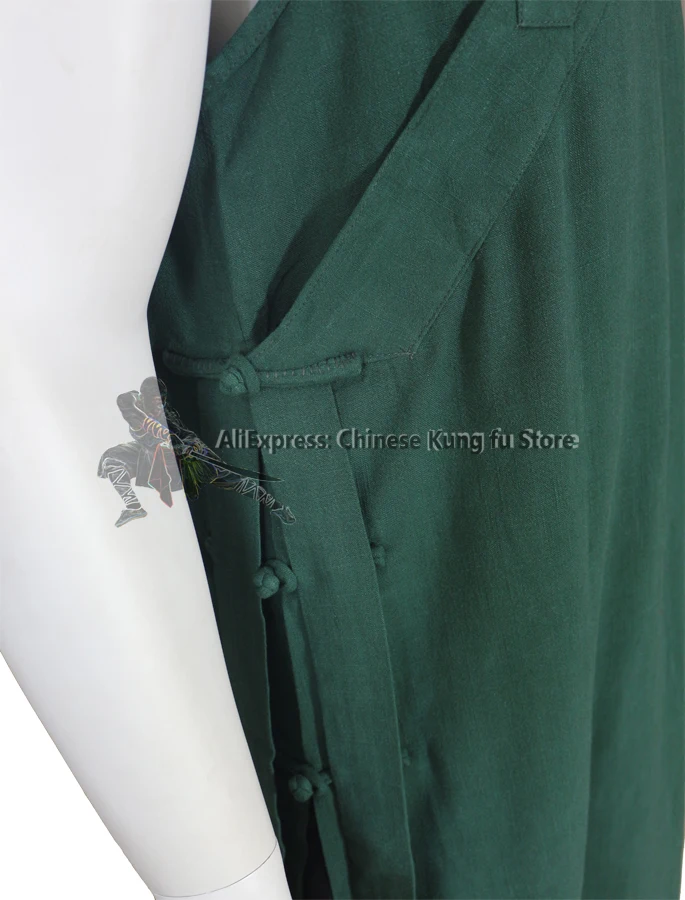 Летняя хлопковая форма шаолина монах кунг фу буддийские халаты боевые искусства