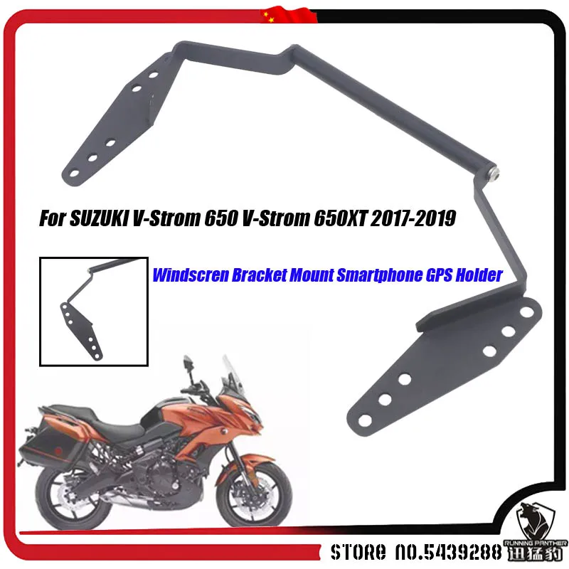 

Windscren Bracket Mount Smartphone GPS Holder For Suzuki DL 650 V-Strom vstrom 650 2017 2018 2019