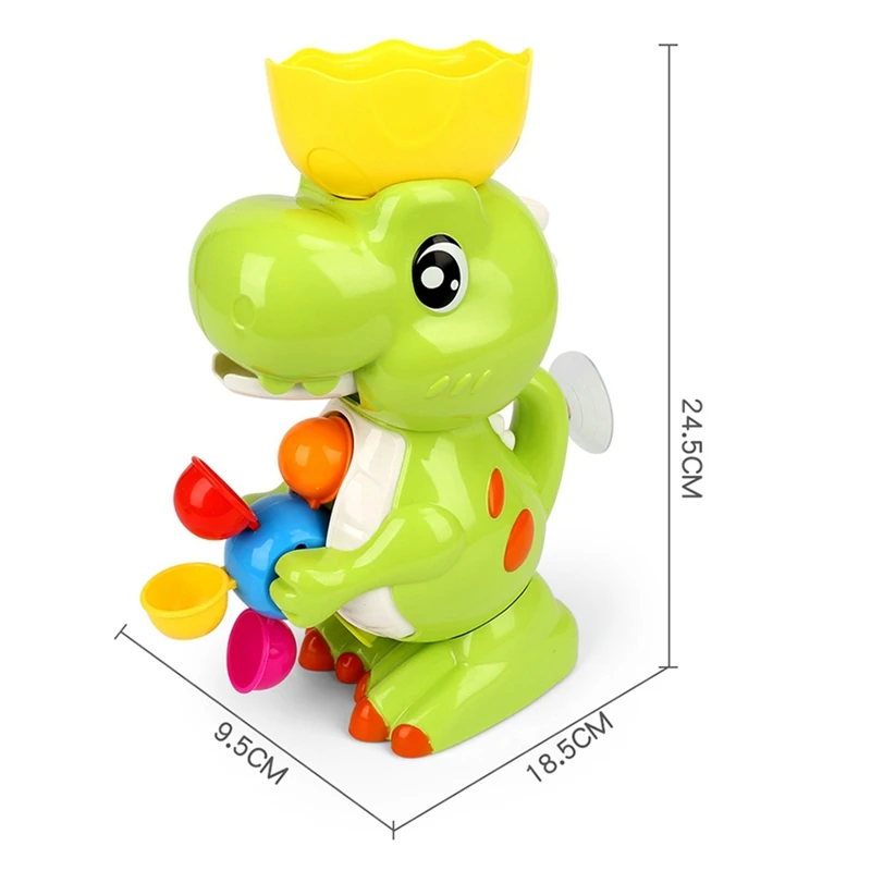 

Bath Toys Dinosaur Waterfall Windmill Bath Book Bathtub Water Toys for Kids Fun Bath Time Sensory Development