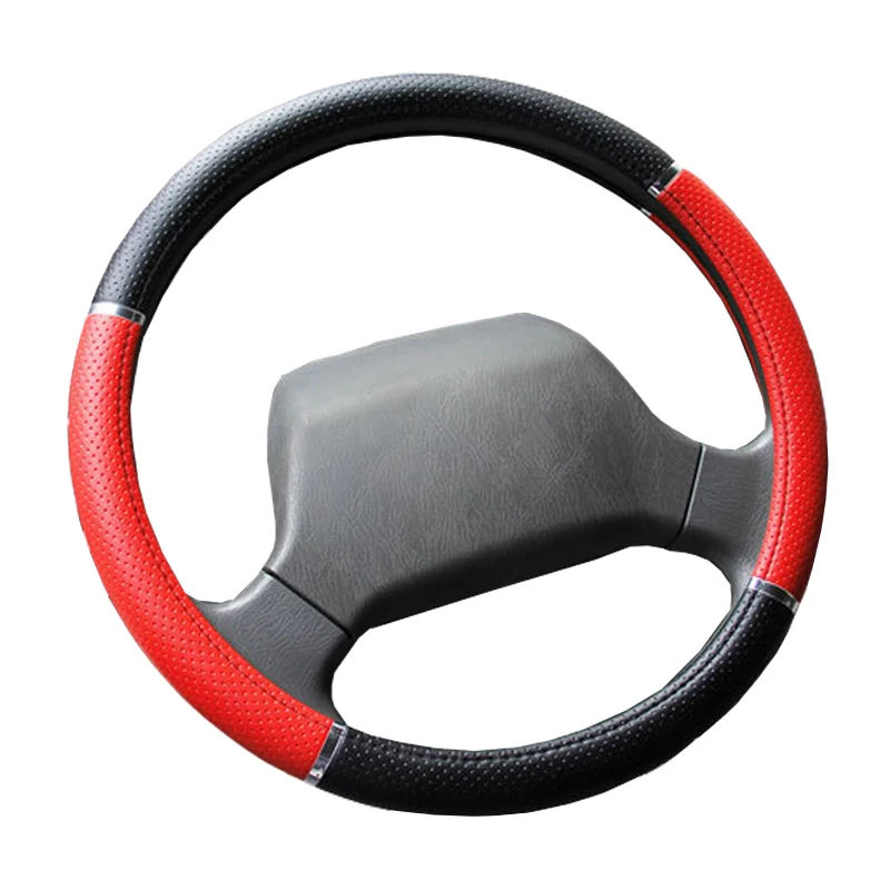 

Auto Truck Car Steering Wheel Cover Diameters for 36 38 40 42 45 47 50CM 7 Sizes Steering-Wheel Car Styling Hand Bar Cape