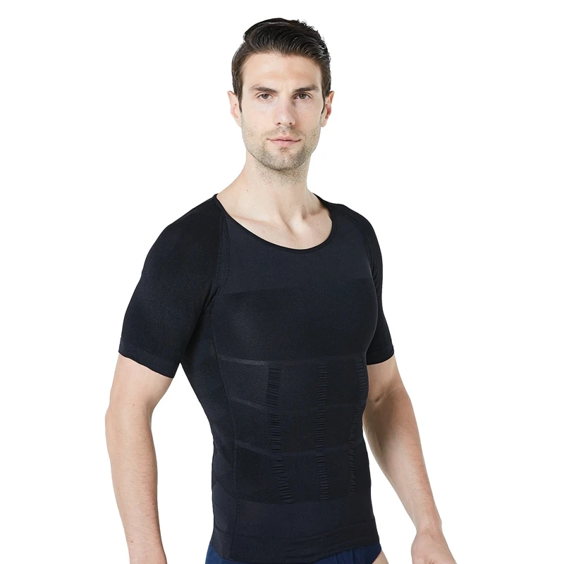 

Men's Tshirt Sweat Shirt Saunasuit Body Shaper Fitness Corset Waist Tummy Trainer Corset Slimming Underwear Men Shapewear