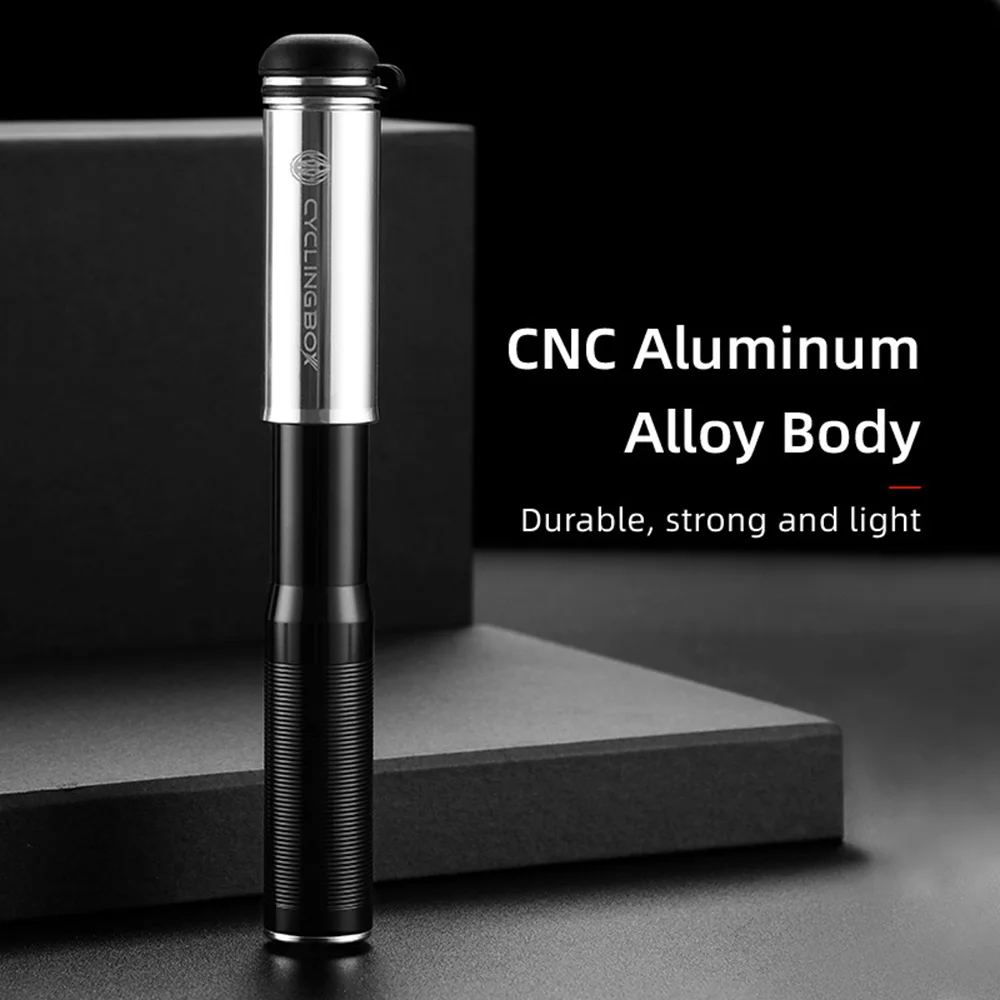 

Bicycle pump mini aluminum alloy high pressure air pump ultra light MTB road bike inflator Presta Schrader valve hose pump