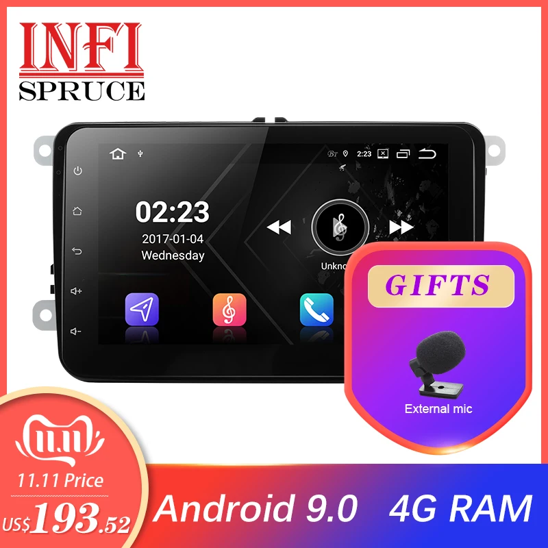 Автомагнитола 4G RAM PX6 9 0 для vw golf tiguan polo Skoda Fabia octavia Superb Yeti автомобильная